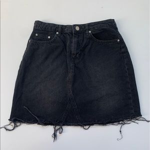 H&M Black denim skirt